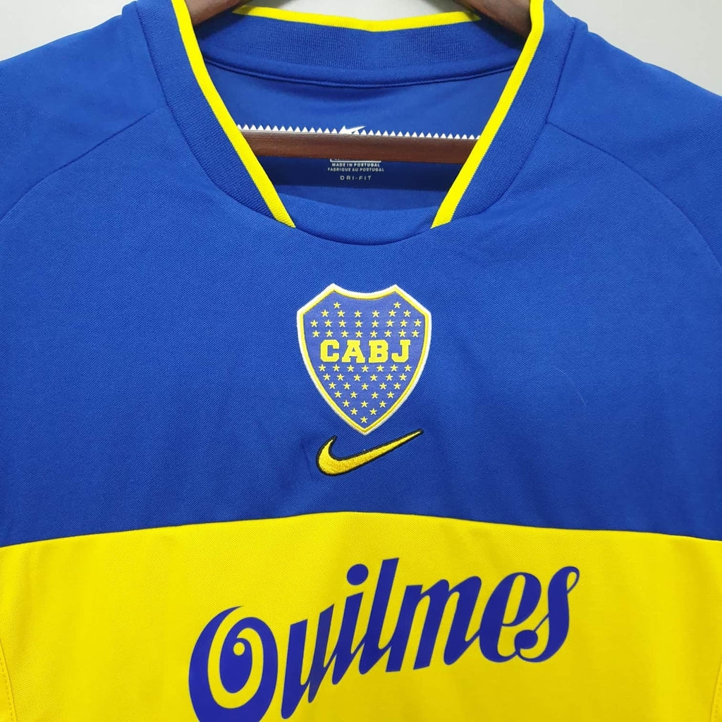 Camisa Boca Juniors Retrô 2001 Azul e Amarela