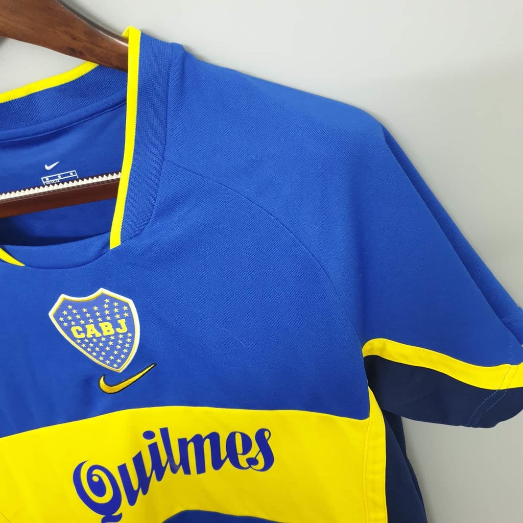 Camisa Boca Juniors Retrô 2001 Azul e Amarela