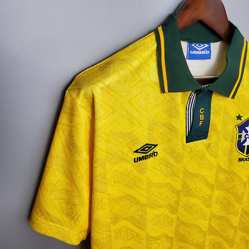 Camisa Seleção Brasileira Retrô 1991/1993 Amarela