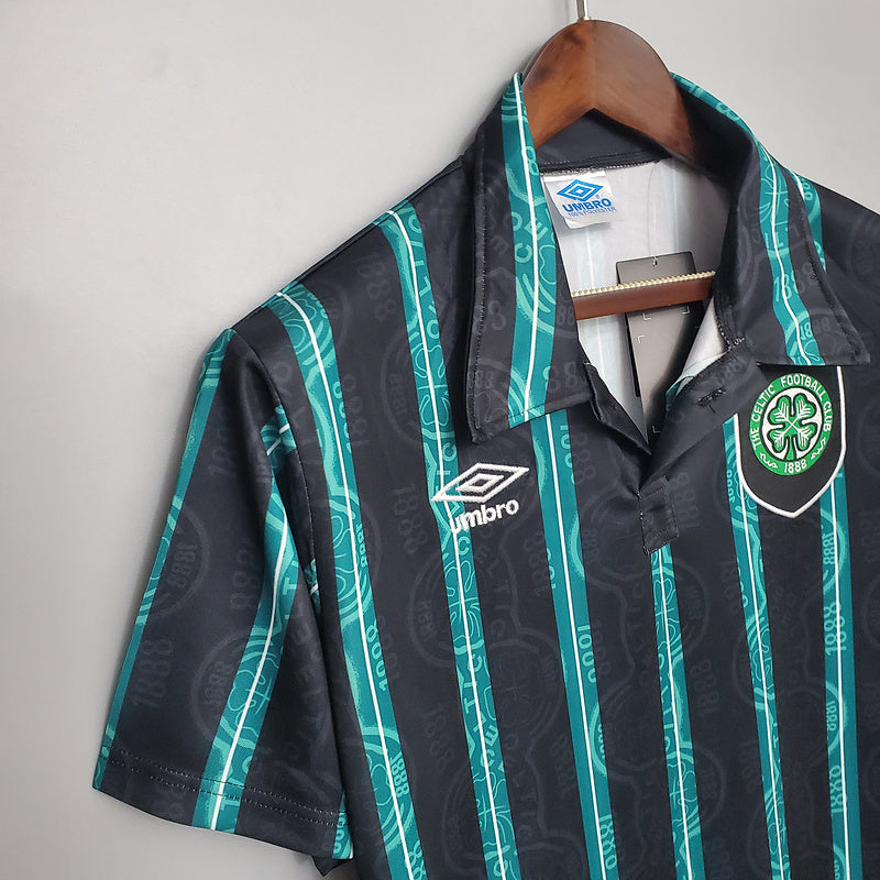 Camisa Celtic Retrô 1992/1993 Preta e Verde