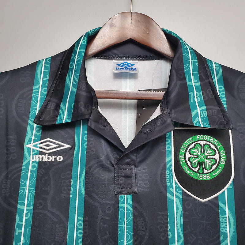Camisa Celtic Retrô 1992/1993 Preta e Verde