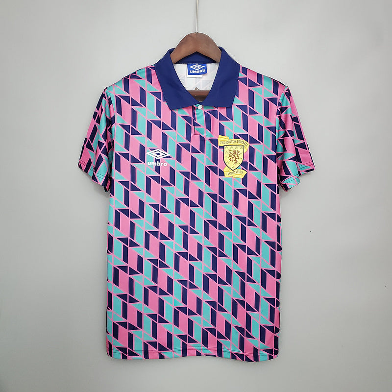 Camisa Escócia Retrô 1988/1989 Rosa