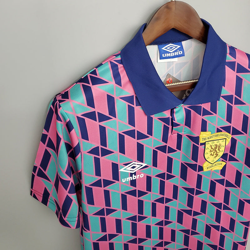 Camisa Escócia Retrô 1988/1989 Rosa