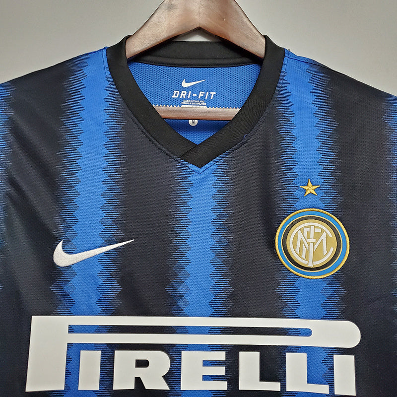 Camisa Inter de Milão Retrô 2010/2011 Azul e Preta