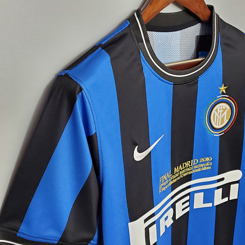 Camisa Inter de Milão Retrô 2010 Azul e Preta