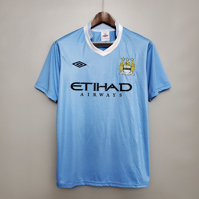 Camisa Manchester City Retrô 2011/2012 Azul