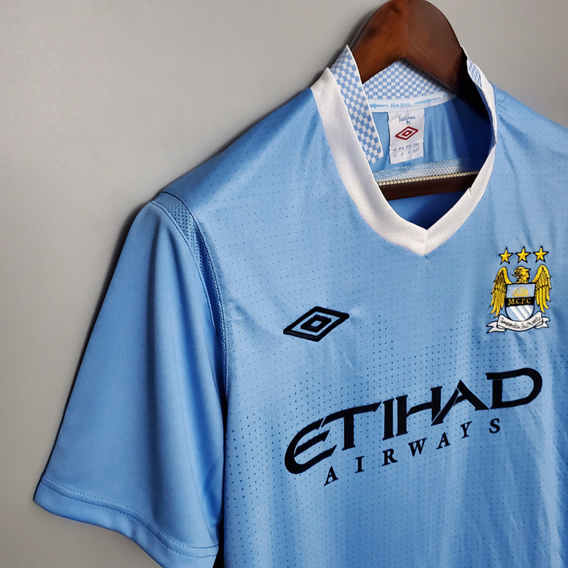 Camisa Manchester City Retrô 2011/2012 Azul