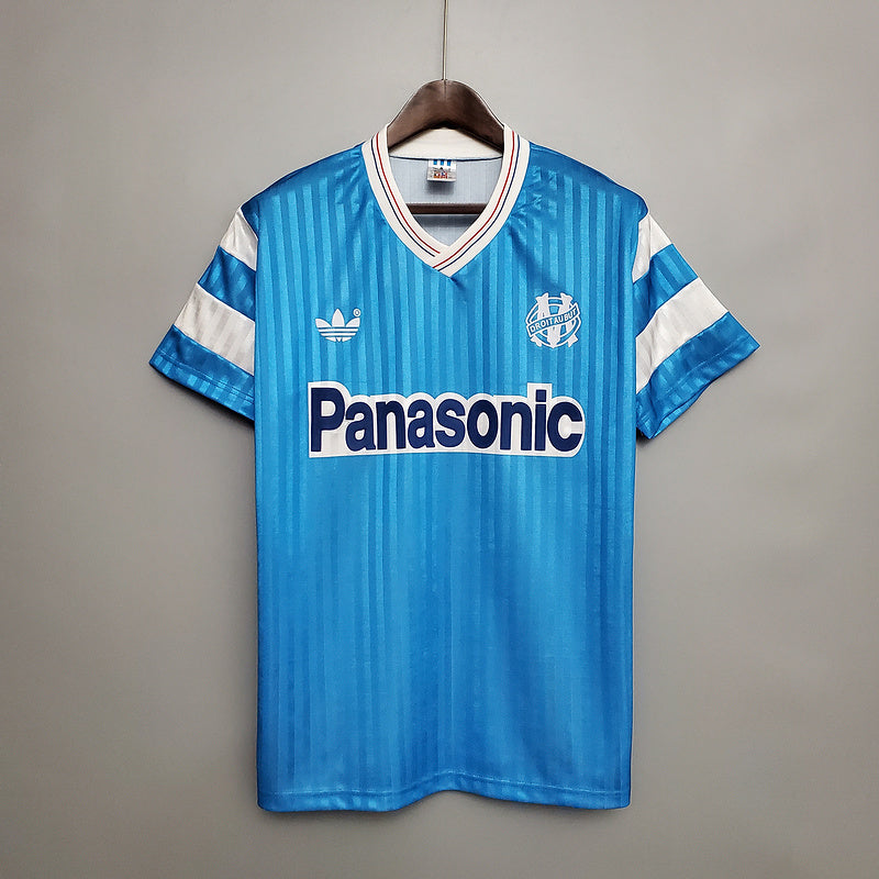 Camisa Marseille Retrô 1990 Azul