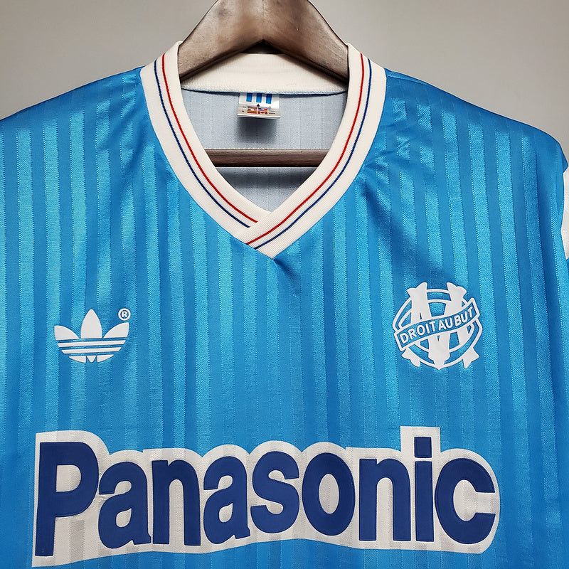 Camisa Marseille Retrô 1990 Azul