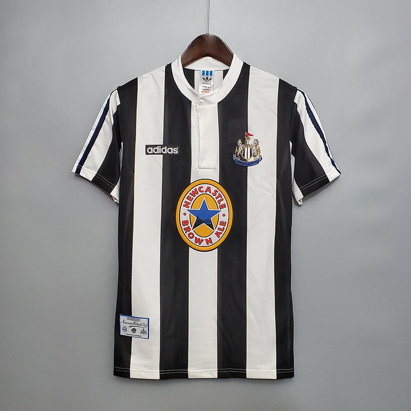 Camisa Newcastle Retrô 1995/1997 Preta e Branca