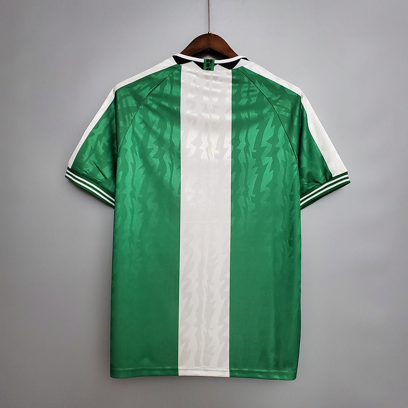 Camisa Nigéria Retrô 1996 Verde e Branca