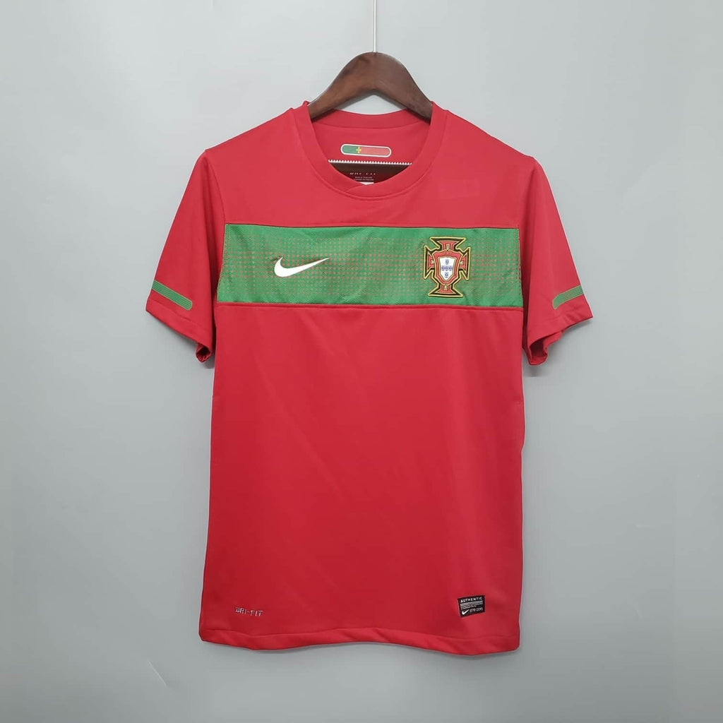 Camisa Portugal Retrô 2010 Vermelha e Verde
