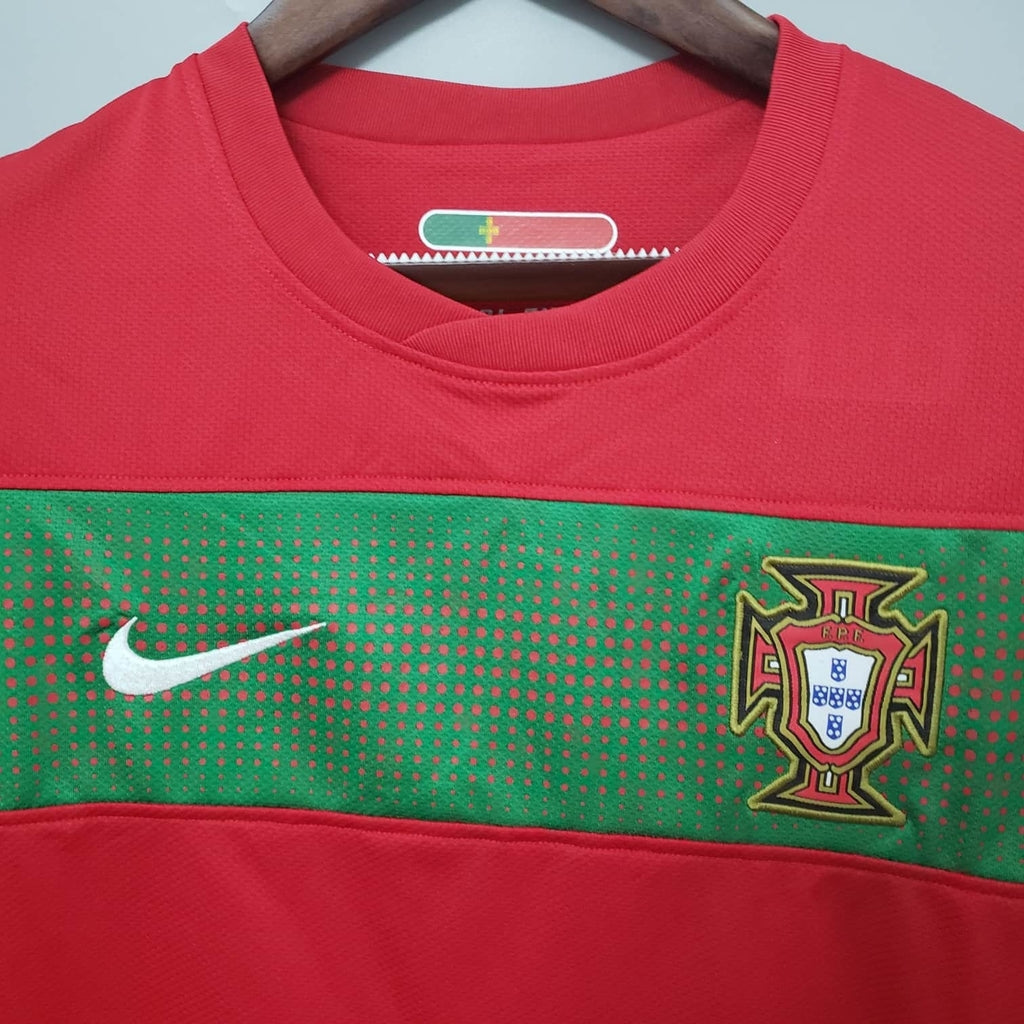Camisa Portugal Retrô 2010 Vermelha e Verde