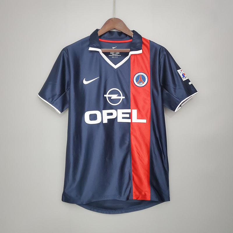 Camisa PSG Retrô 2001/2002 Azul e Vermelha