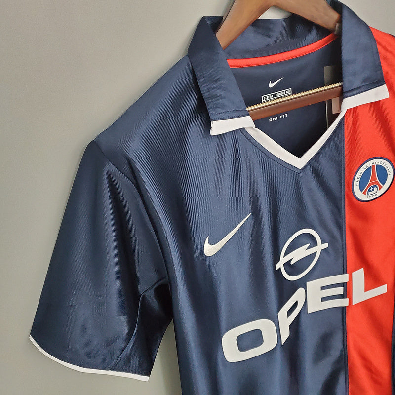 Camisa PSG Retrô 2001/2002 Azul e Vermelha