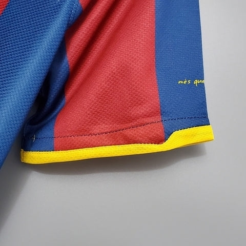 Camisa Barcelona Retrô 2010/2011 Azul e Grená