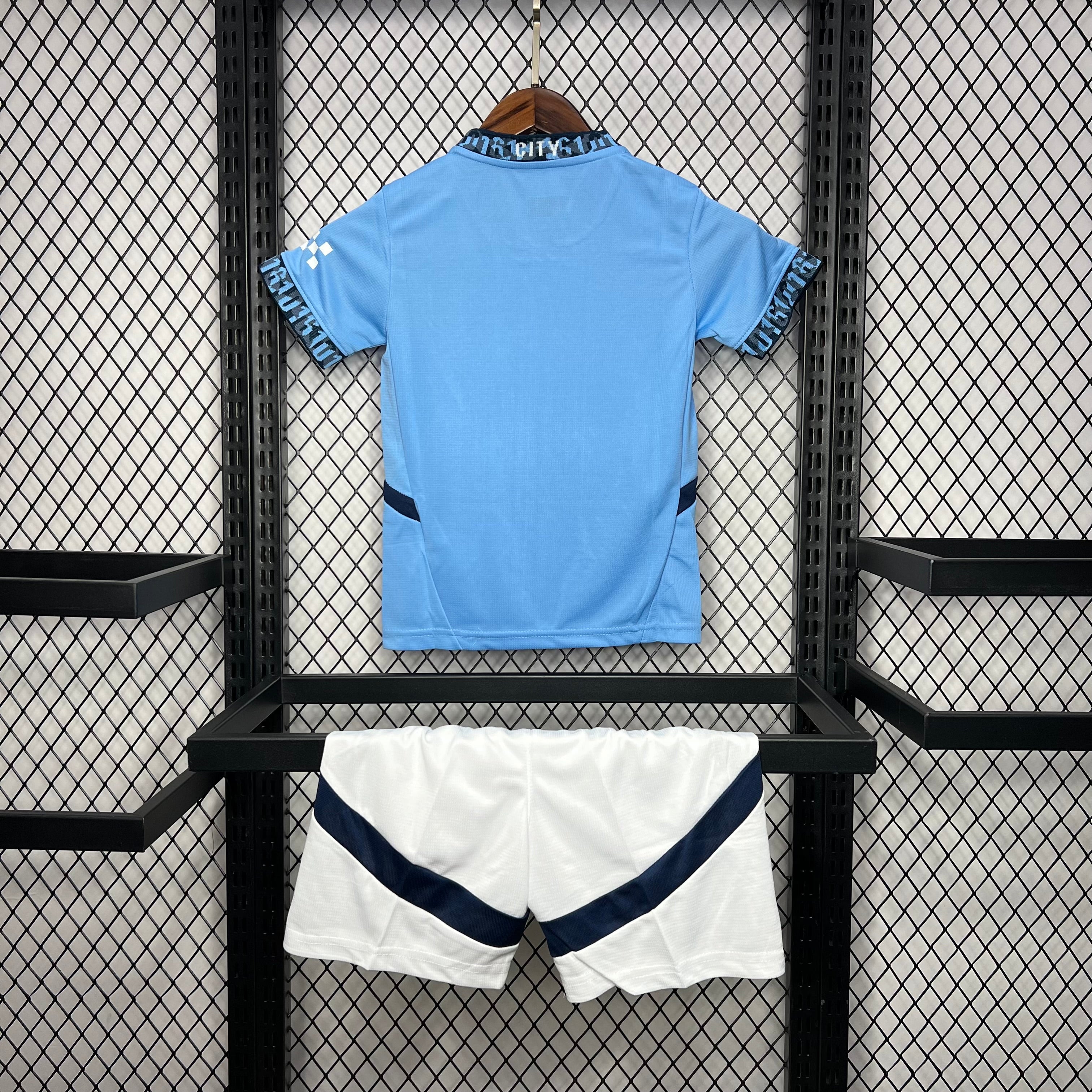Kit infantil Manchester City I 24/25 - Azul