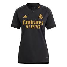 Camisa Real Madrid Feminina III 23/24 Preta