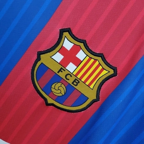 Camisa Barcelona Retrô 2016/2017 Azul e Vermelha
