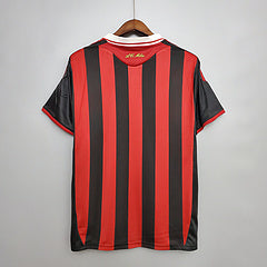 Camisa Milan Retrô 09/10 - Vermelha e Preta