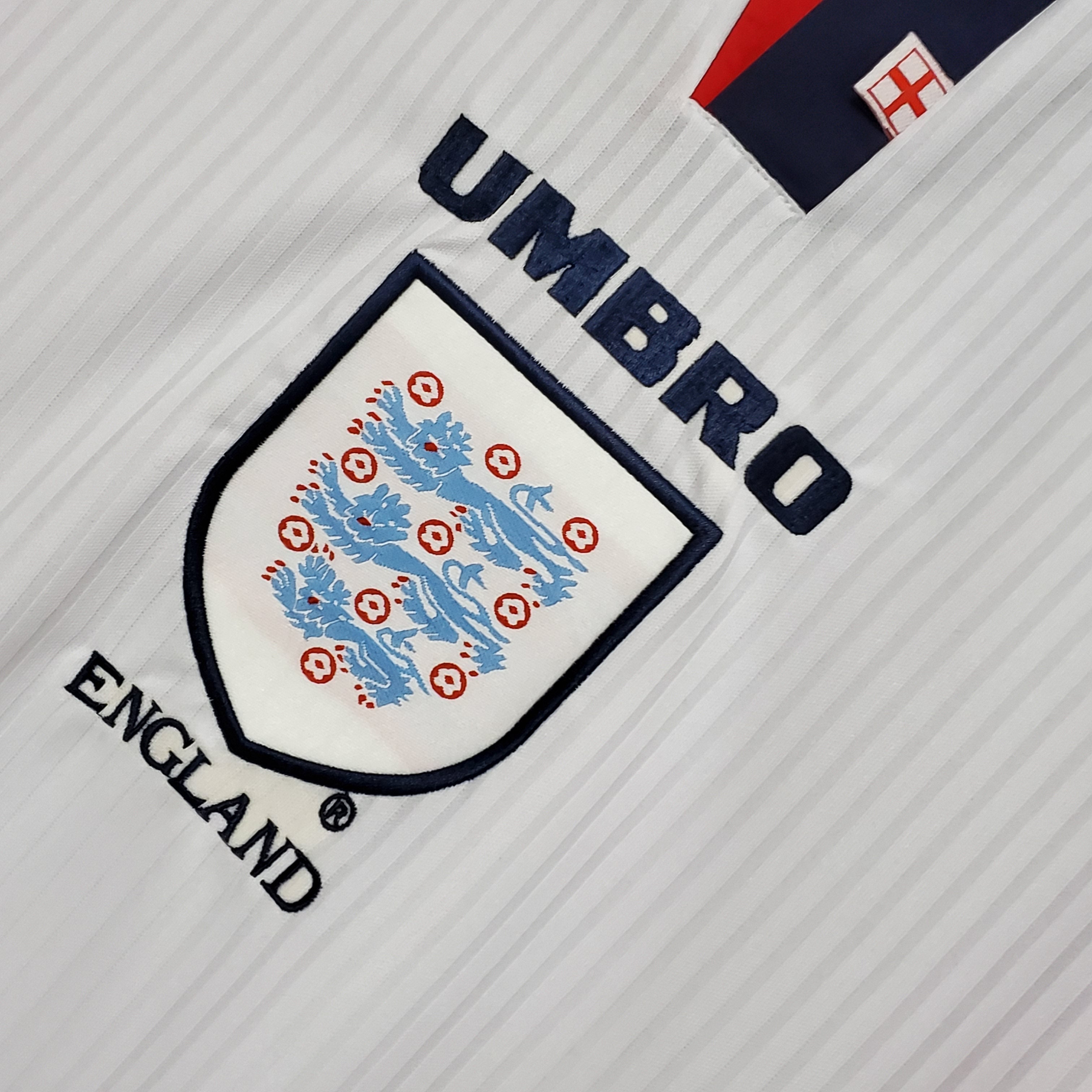 Camisa Manga Longa Seleção Inglaterra 1998  Branco