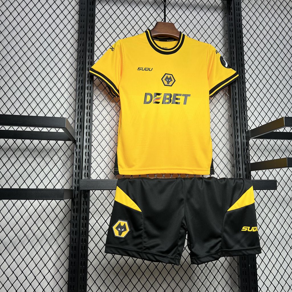 Kit infantil Wolves I 24/25 - Amarelo