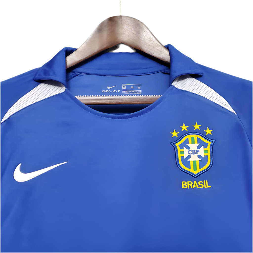 Camisa Seleção Brasileira Retrô 2002 Azul