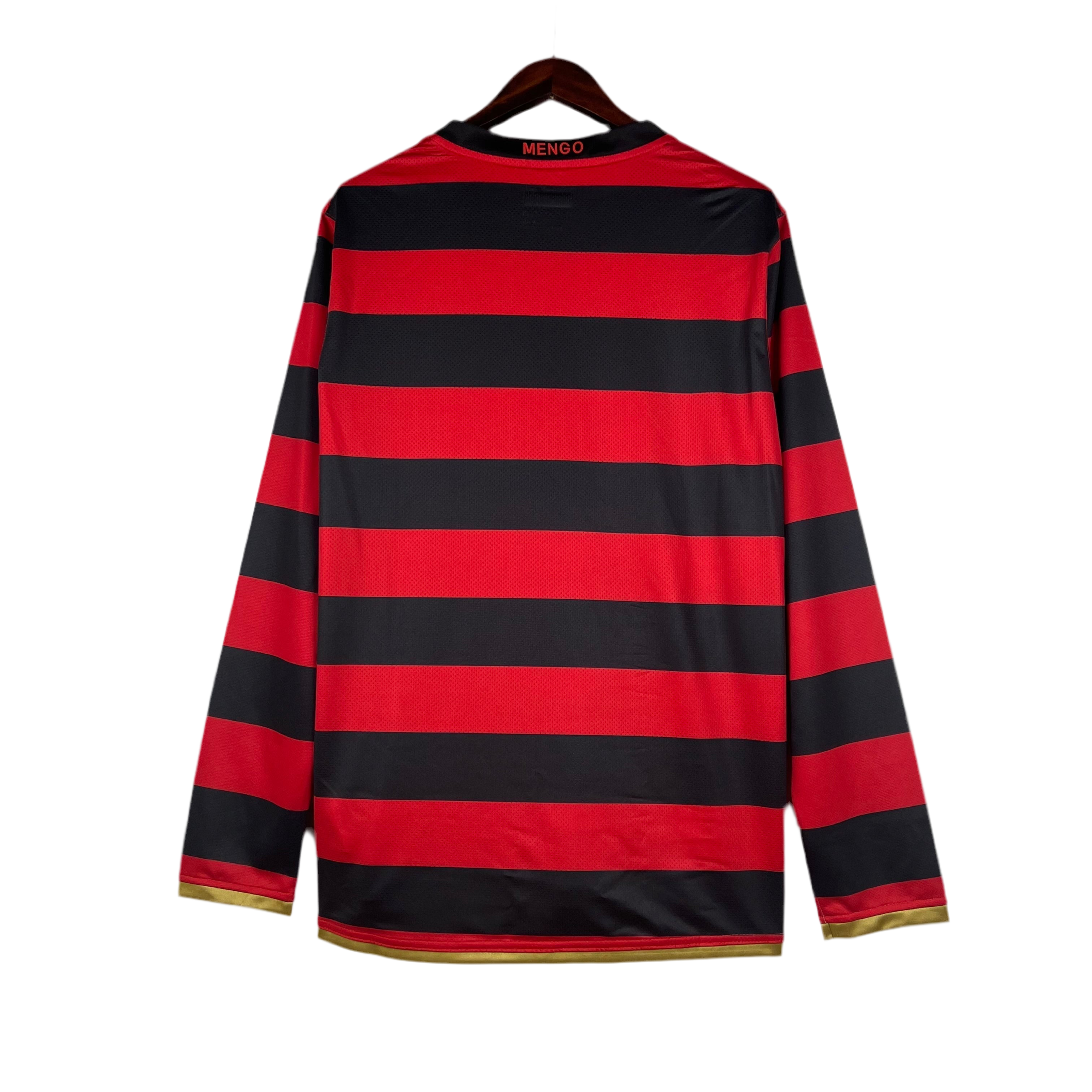 Camisa Flamengo Retrô Manga Longa 2008/2009 - Vermelha e Preta