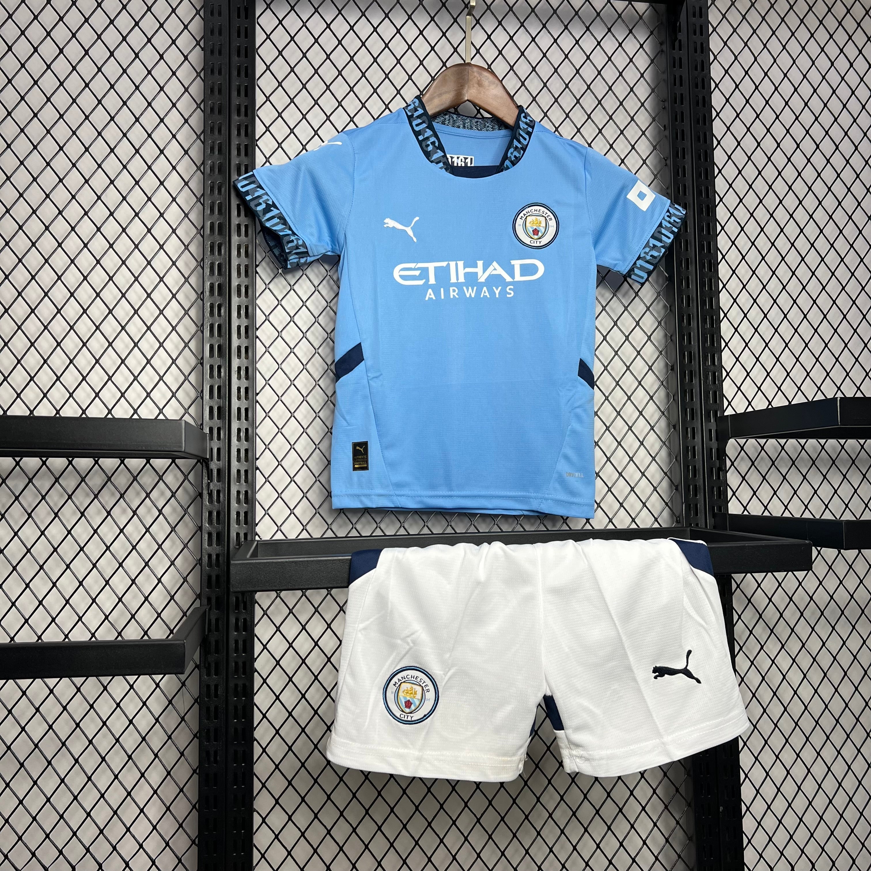 Kit infantil Manchester City I 24/25 - Azul