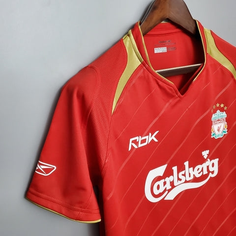 Camisa Liverpool Retrô 05/06  - Vermelha