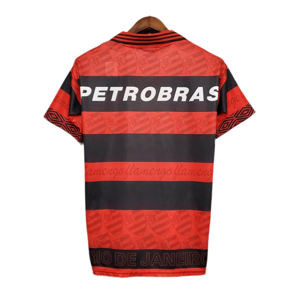 Camisa Flamengo Retrô 1995 Vermelha e Preta