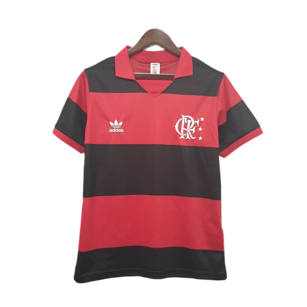 Camisa Flamengo Retrô 1982 Vermelha e Preta