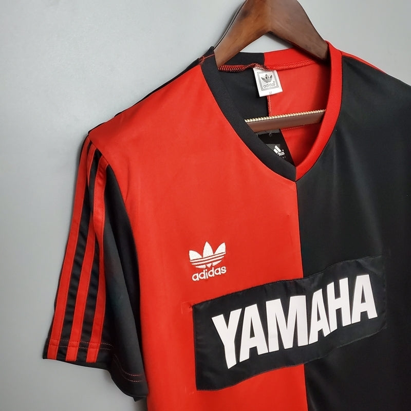 Camisa Newell's Old Boys Retrô 1993 Vermelha e Preta