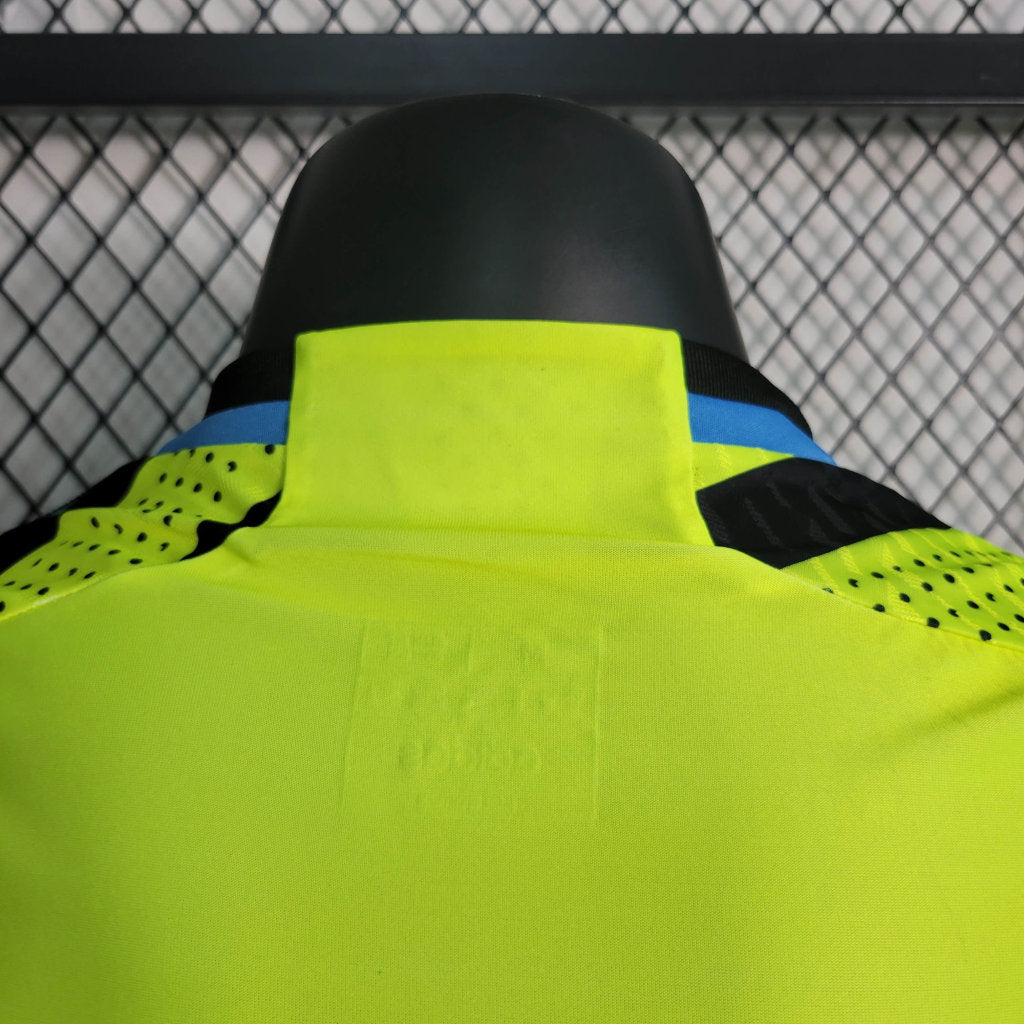 Camisa Arsenal III 23/24 Amarela com Azul - Masculino Jogador