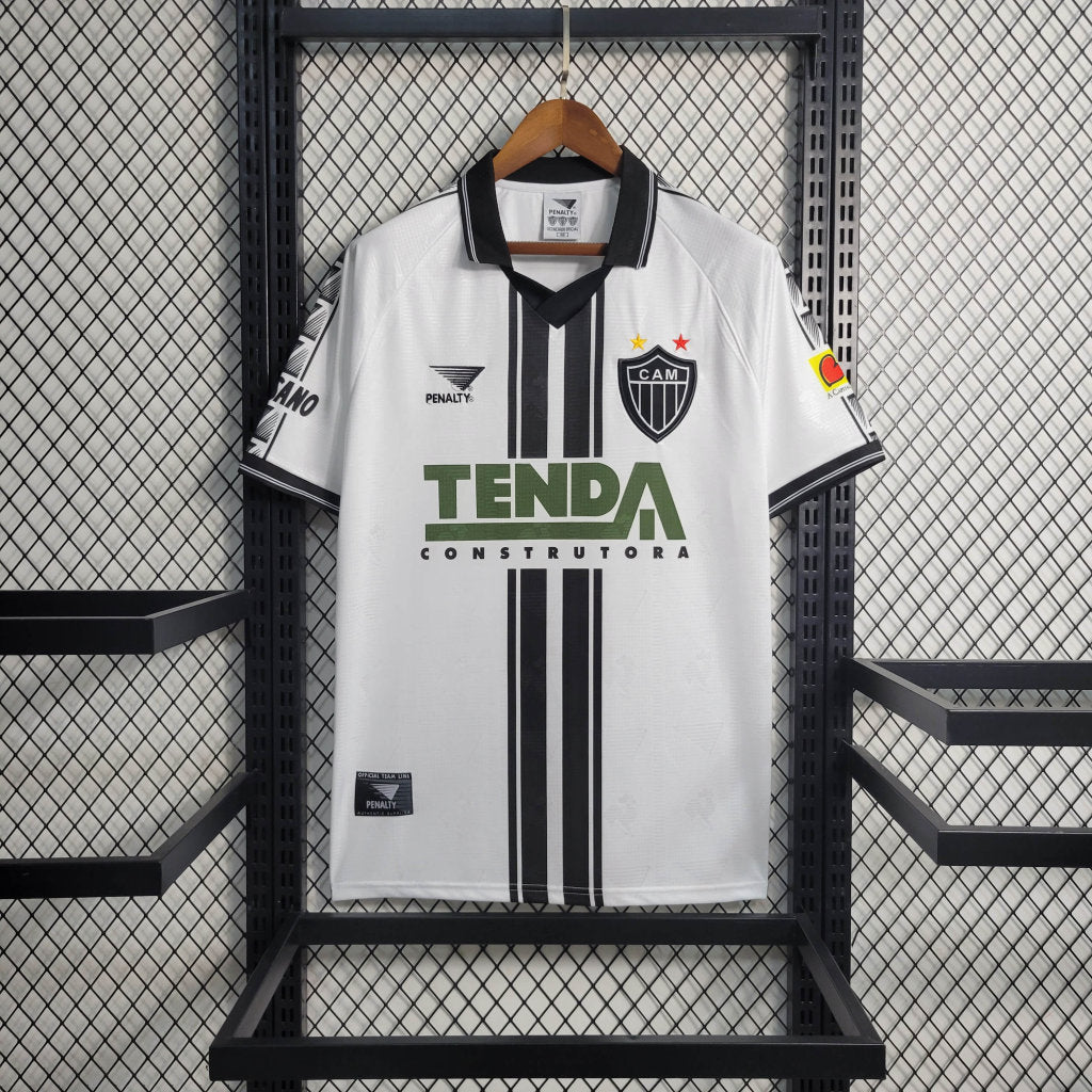 Camisa Atlético MG Retrô 1997 Preta e Branca
