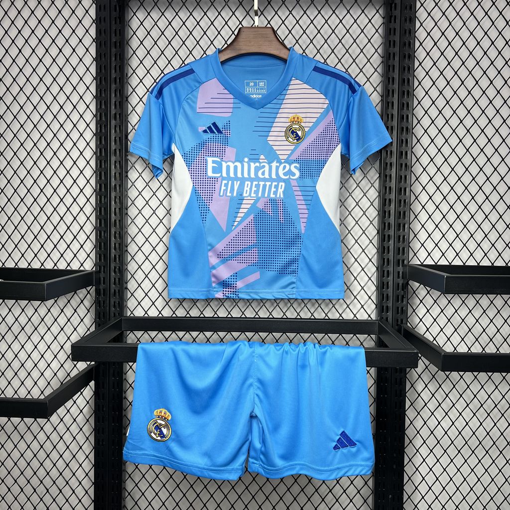 Kit infantil Real Madrid Goleiro 24/25 - Azul