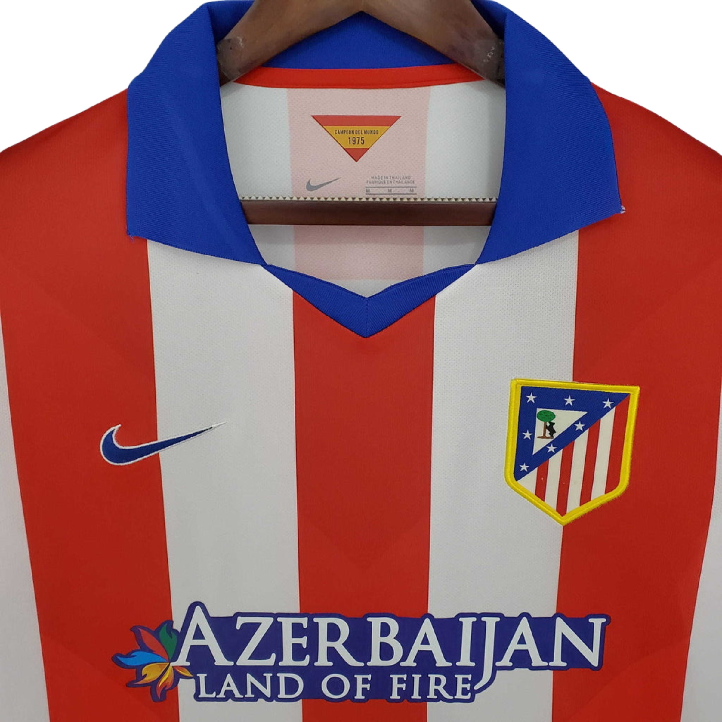 Camisa Atlético de Madrid Retrô 2014/2015 Branca e Vermelha