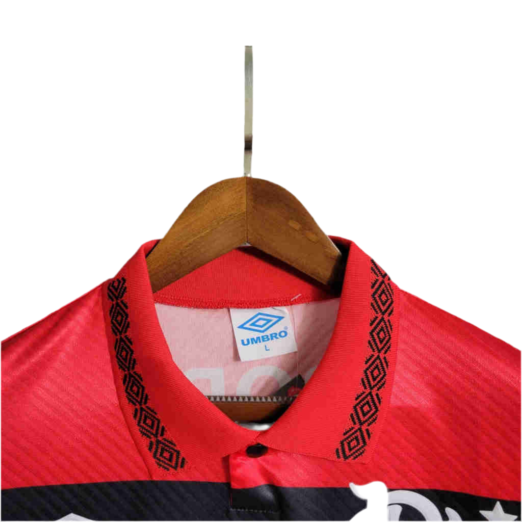 Camisa Flamengo Retrô 94-95 Vermelha e Preta