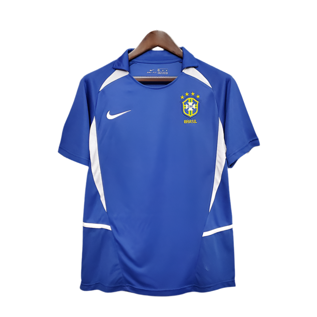 Camisa Seleção Brasileira Retrô 2002 Azul