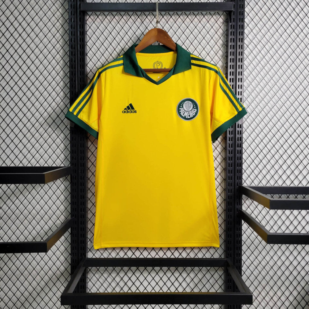 Camisa Palmeiras Retrô 2014 Amarelo Fluorescente