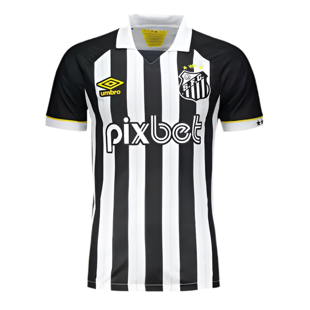 Camisa Santos II 23/24  Preto e Branco