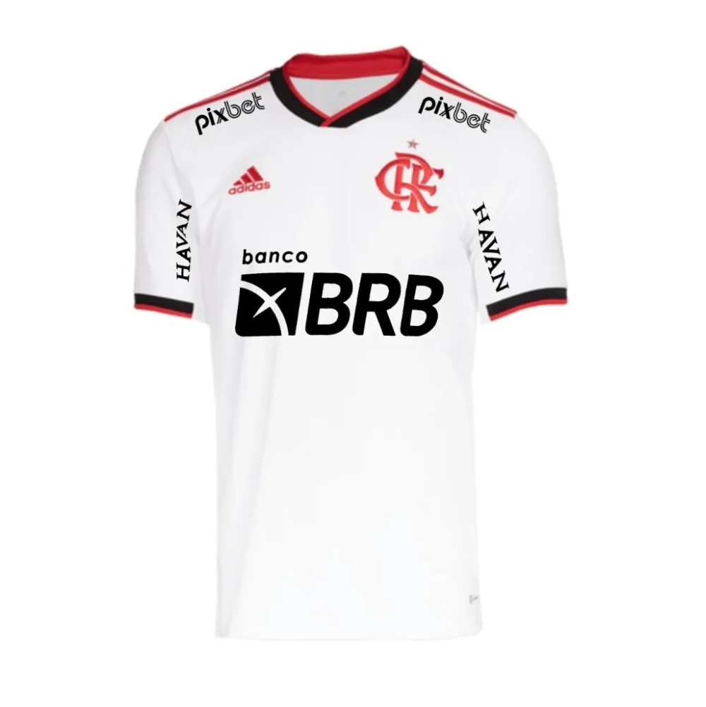 Camisa Flamengo II [Com Patrocínio] 22/23 Branco