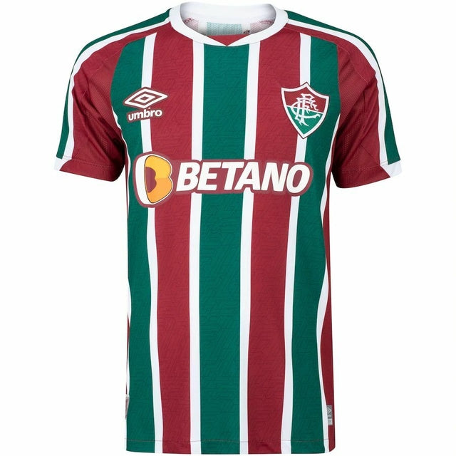 Camisa Fluminense I 22/23  Vinho e Verde