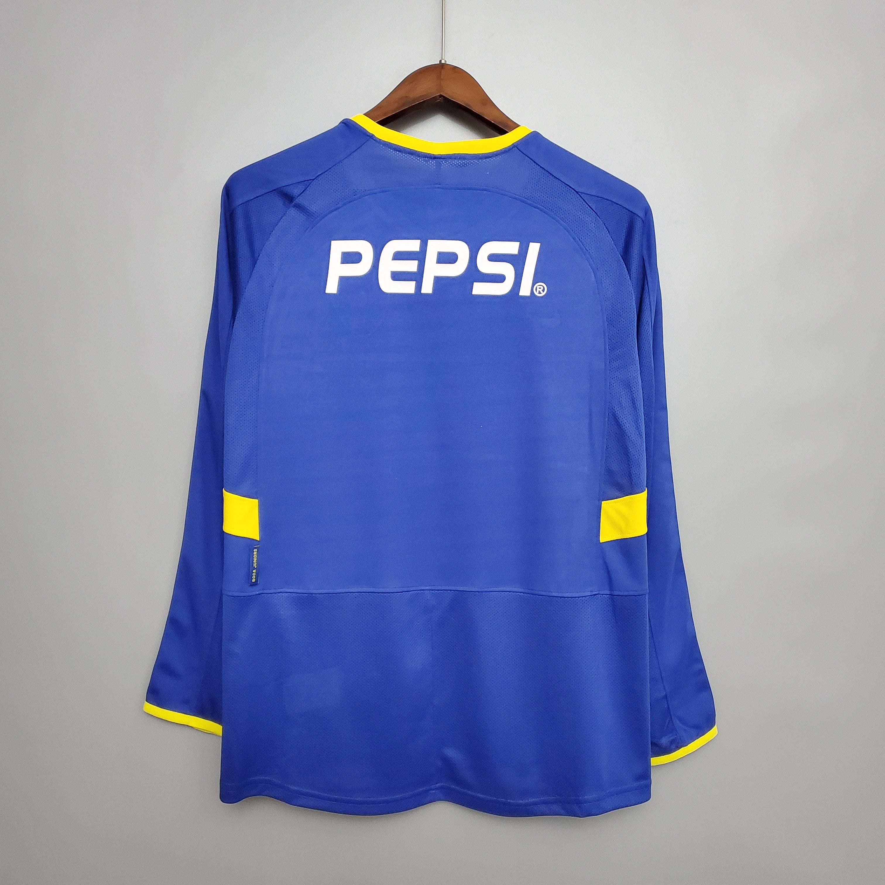 Camisa Manga Longa Boca Juniors 03/04 Azul e Amarelo