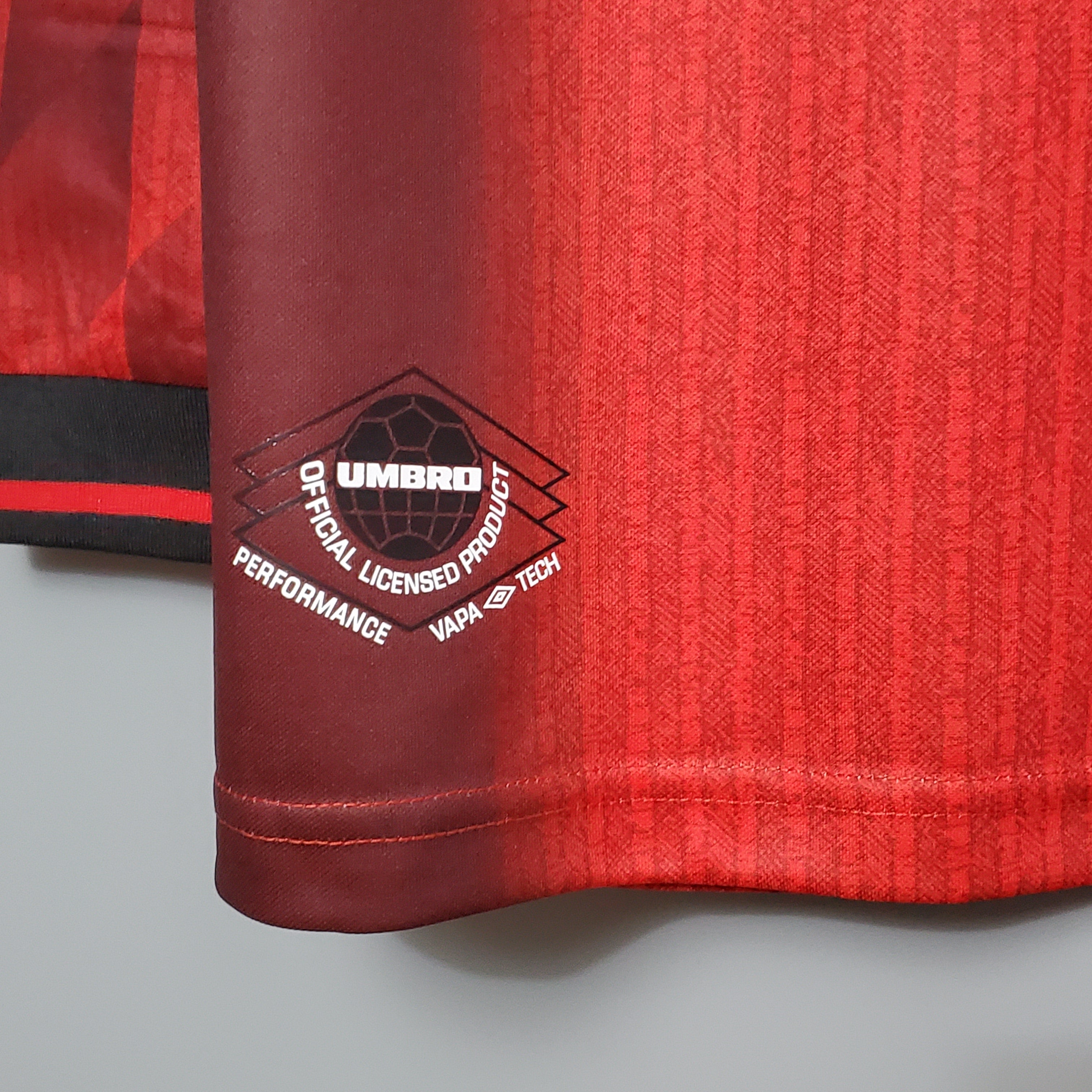 Camisa Manga Longa Manchester United 1996  Vermelho