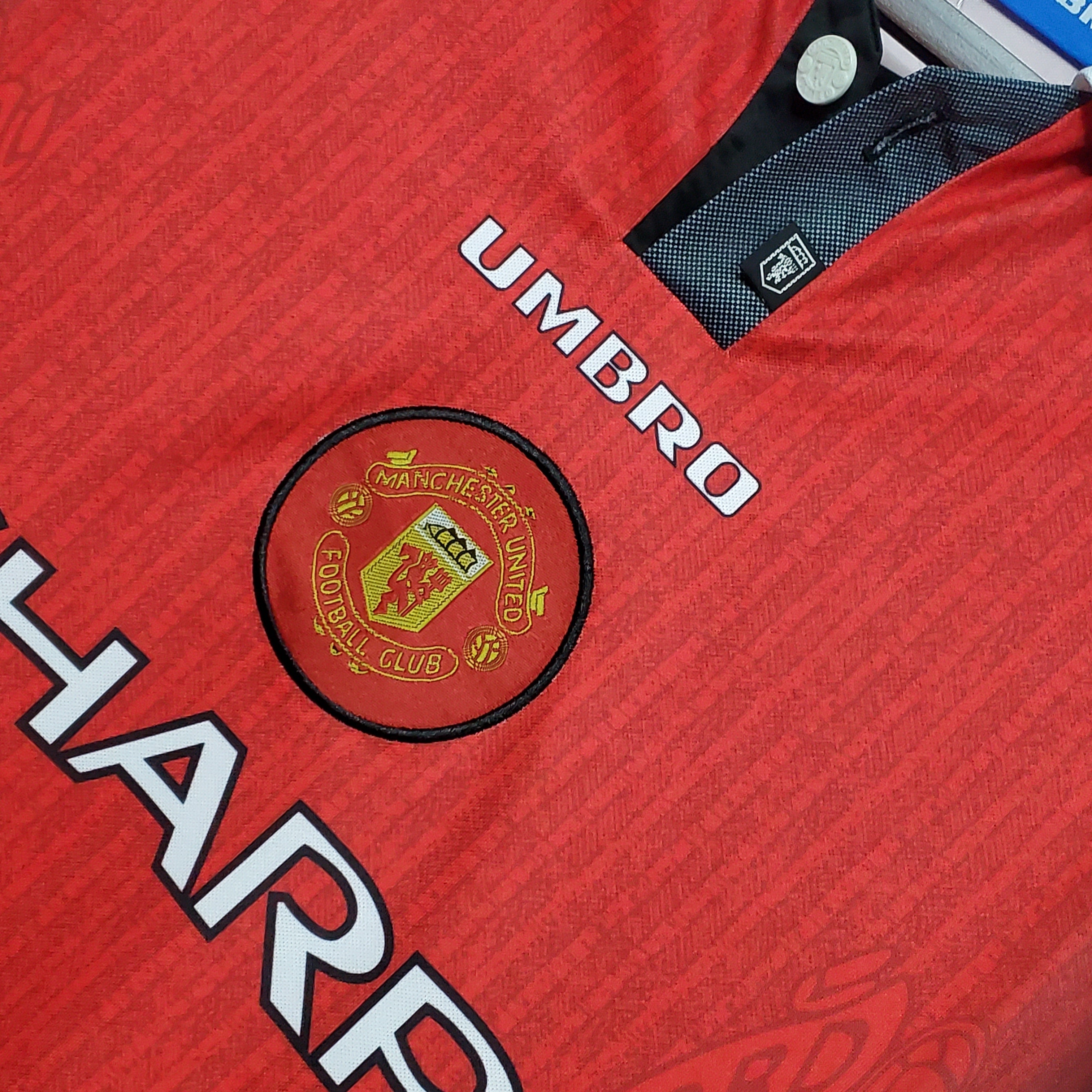 Camisa Manga Longa Manchester United 1996  Vermelho