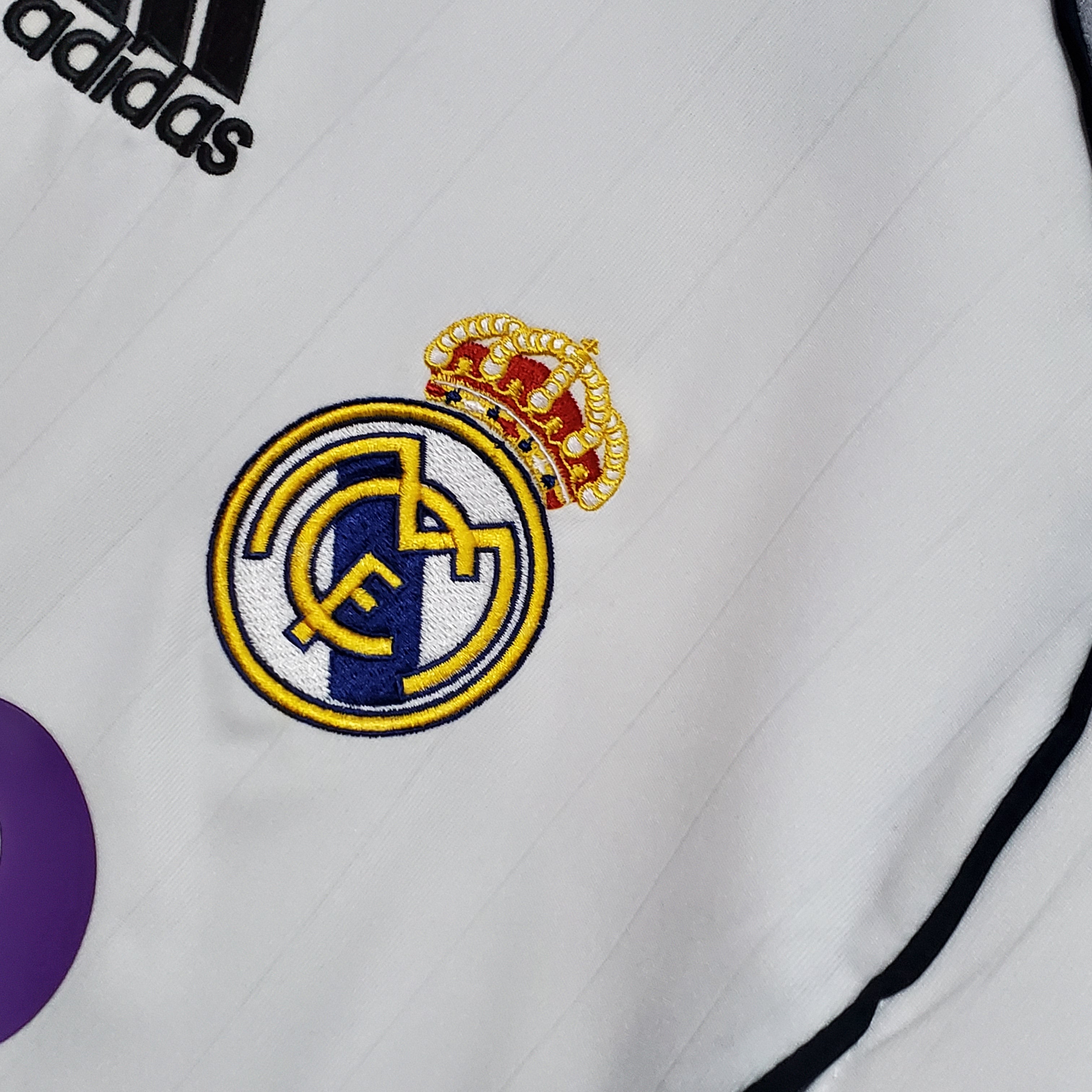 Camisa Manga Longa Real Madrid 06/07 Branco