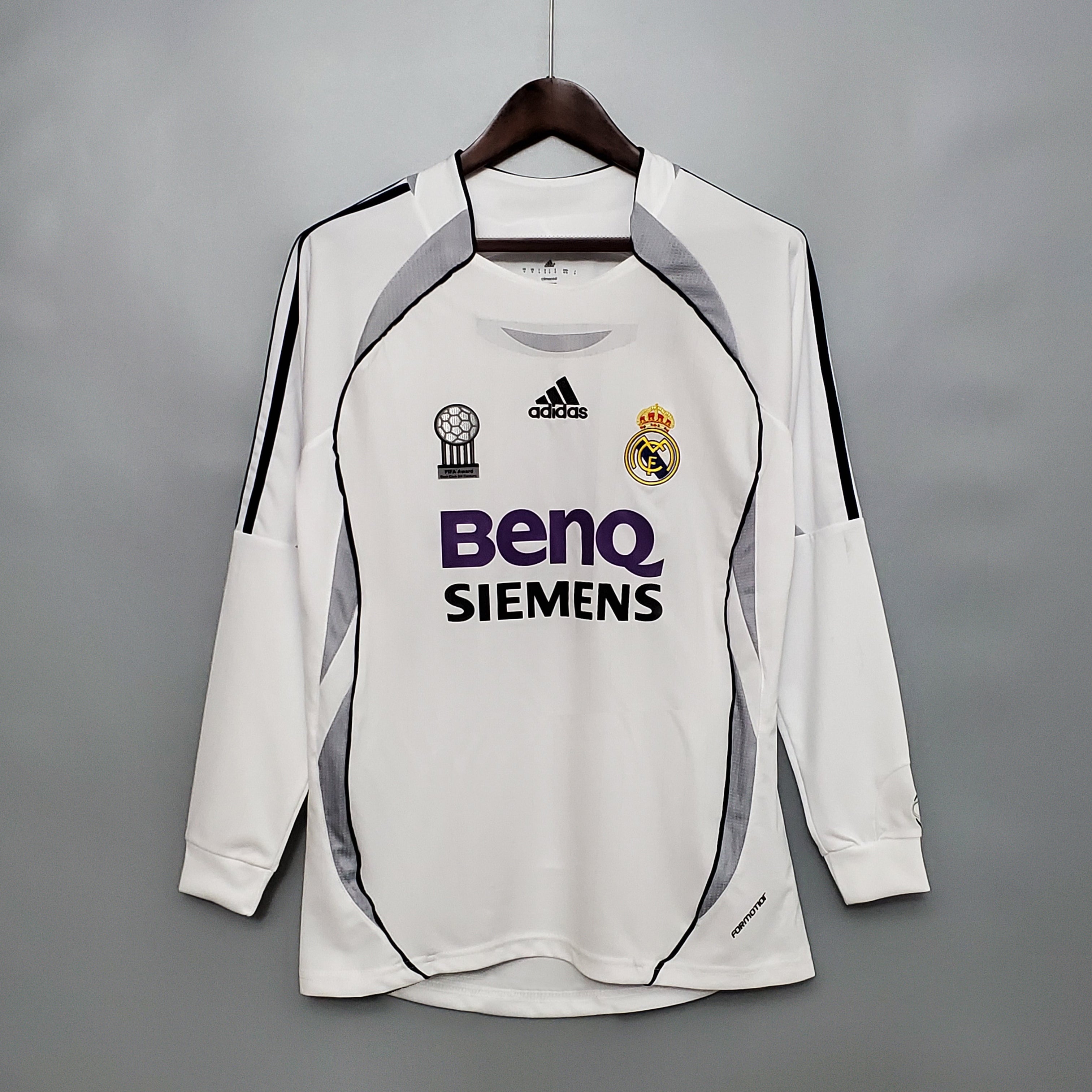 Camisa Manga Longa Real Madrid 06/07 Branco