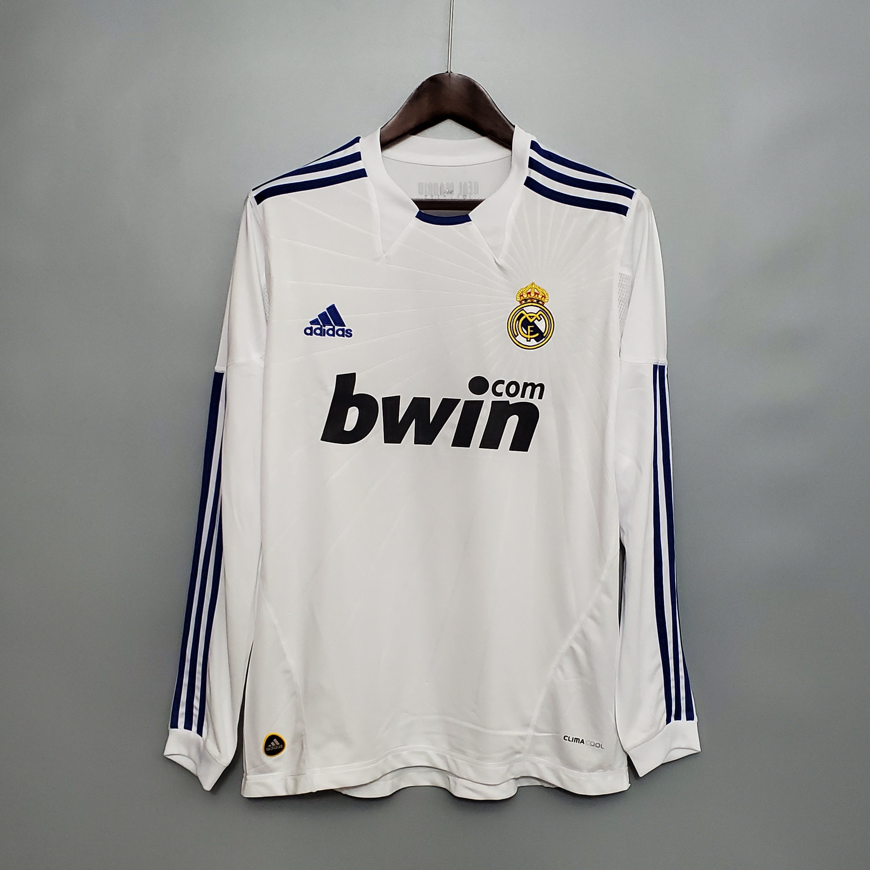 Camisa Manga Longa Real Madrid 10/11 Branco