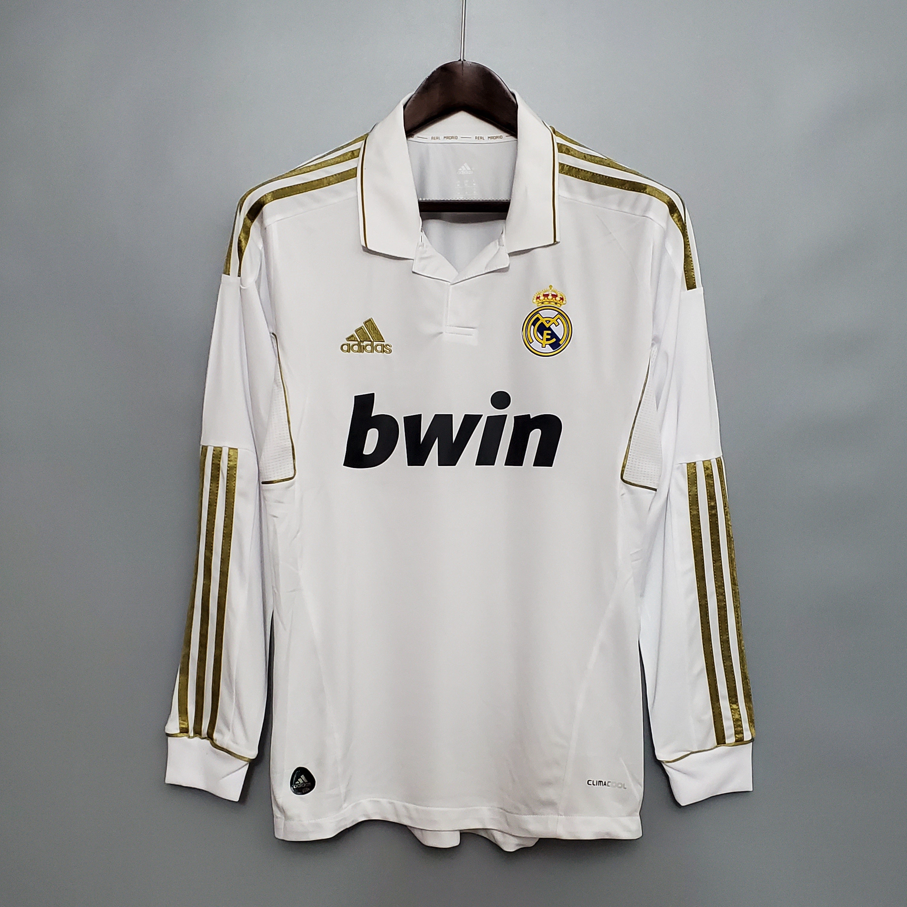 Camisa Manga Longa Real Madrid 11/12 Branco